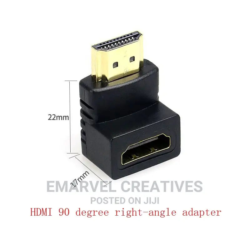 Hdmi-Compatible 90 Degree Right-Angle Adapter HDMI