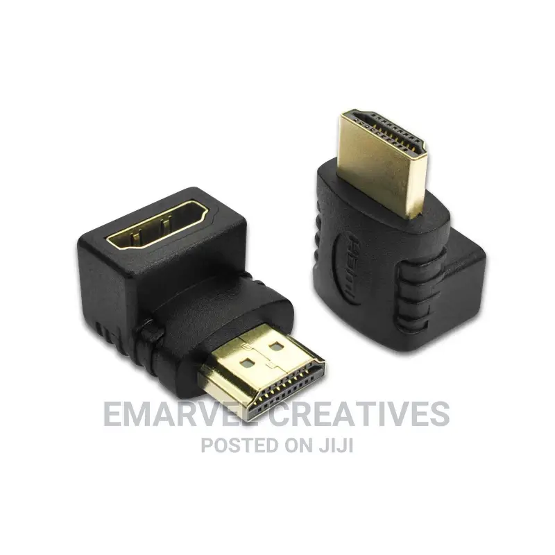 Hdmi-Compatible 90 Degree Right-Angle Adapter HDMI