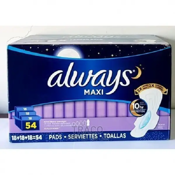 Always Maxi Overnight Pads - 54 Count