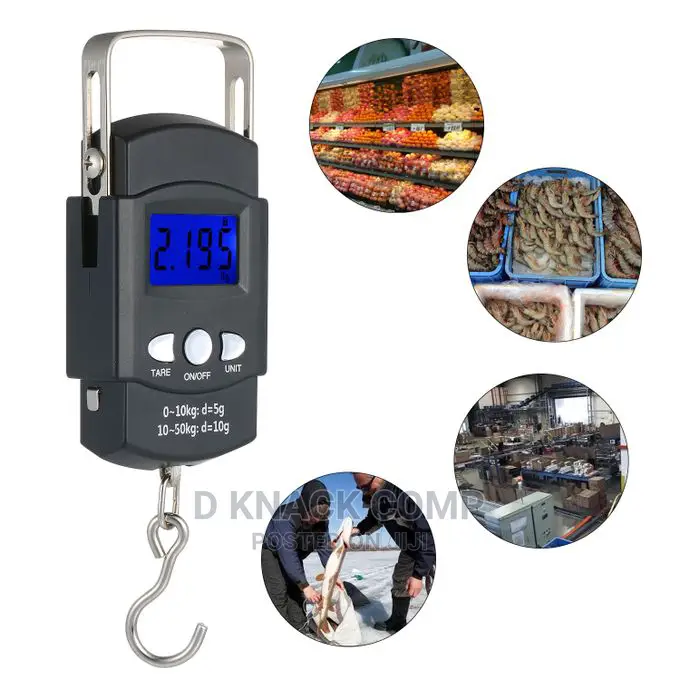 LCD Electronic Luggage Scale With Measuring Tape Ruler