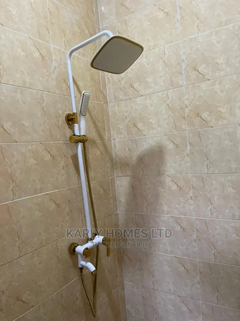 England White and Gold Shower (Complete Shower Sets)