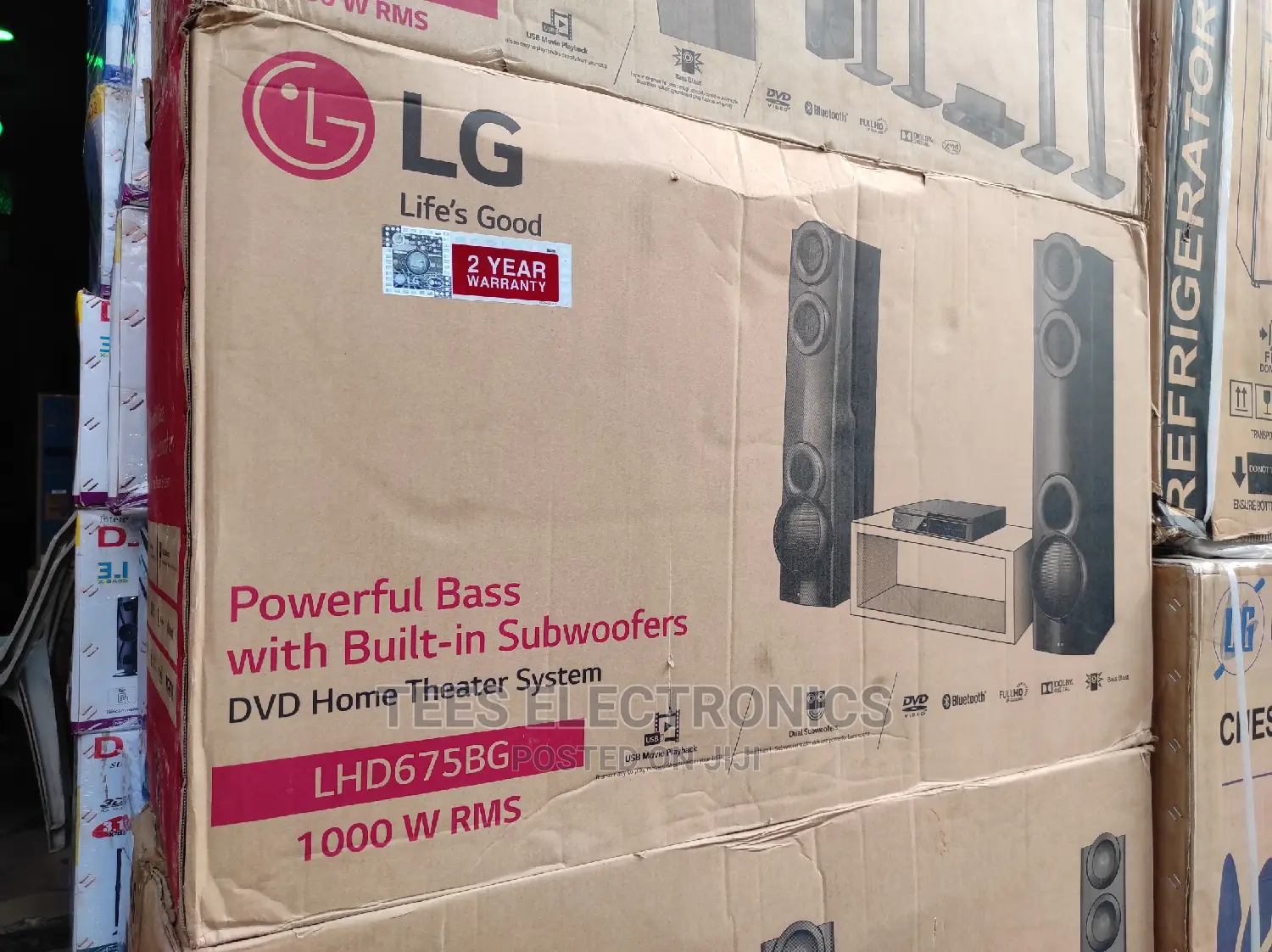 Lg 1000w Bodyguard Dvd Home Theatre System | Aud-675lhd