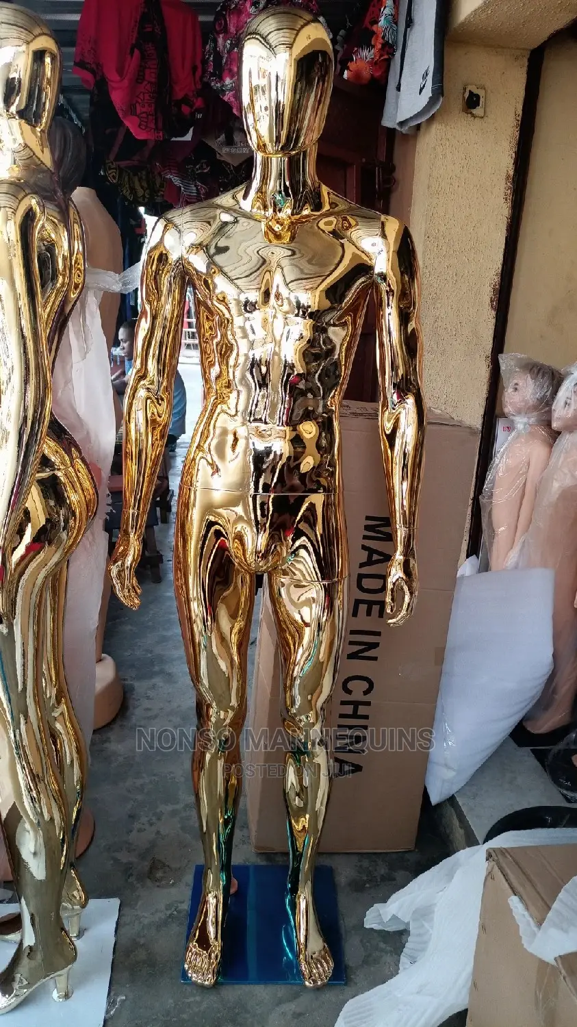 Newly Imported Gold Shade Chrome Display Mannequin