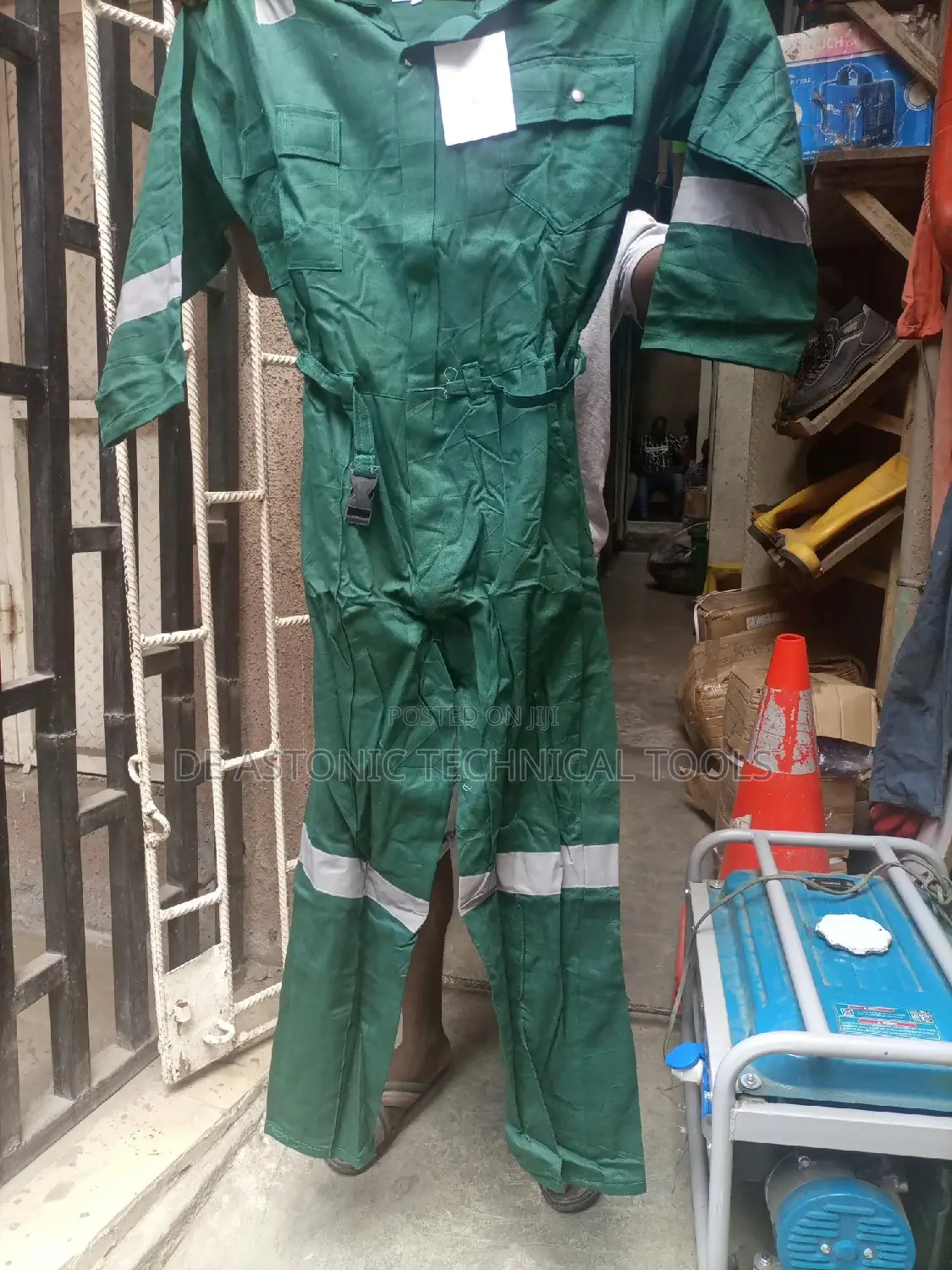 Green Industrial Safety Coverall
