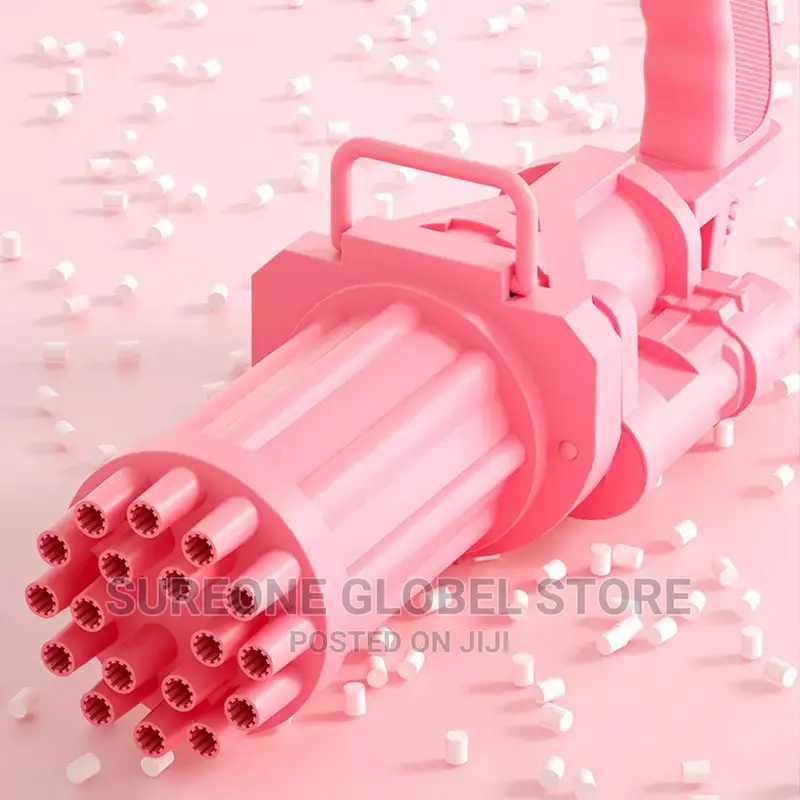Electric Bubble Machine With Led Light
