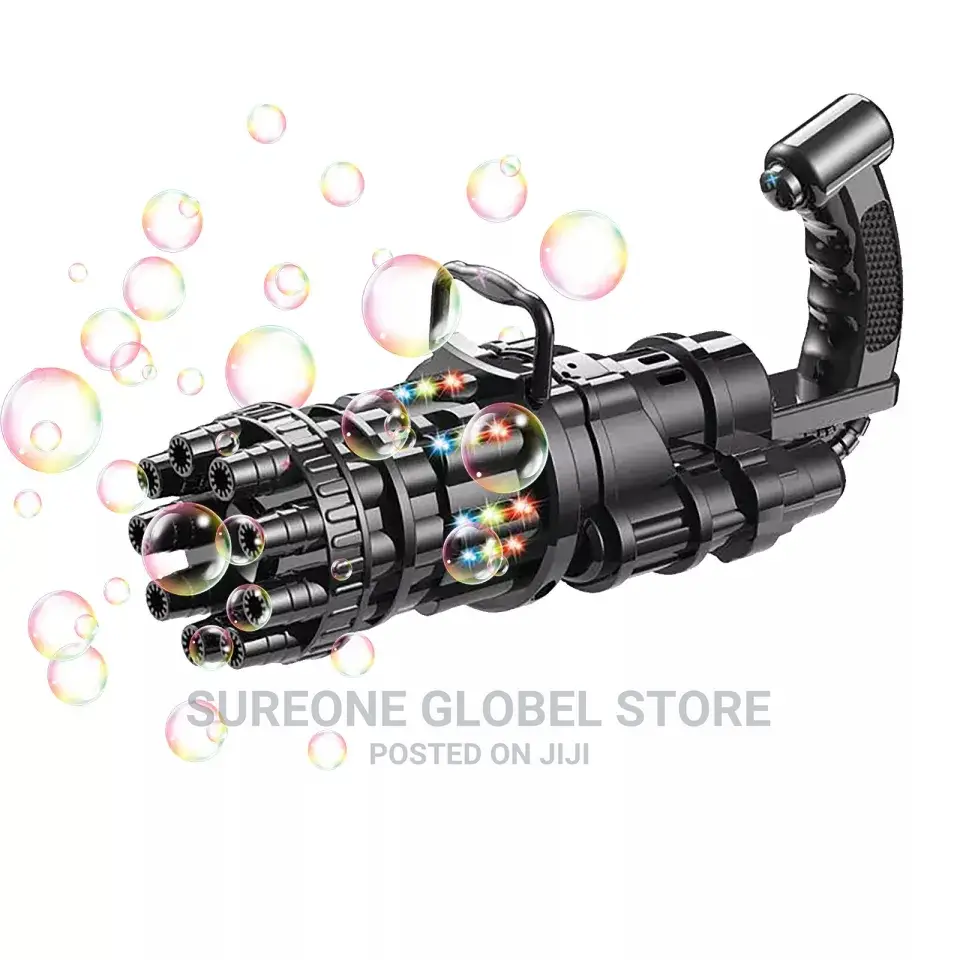 Electric Bubble Machine With Led Light