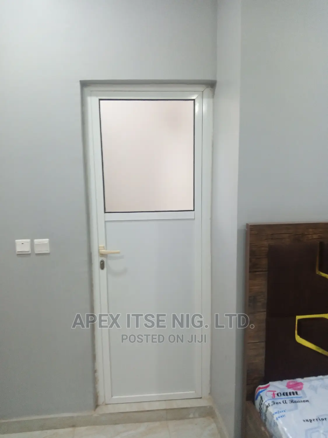 Glass/Board Toilet Door