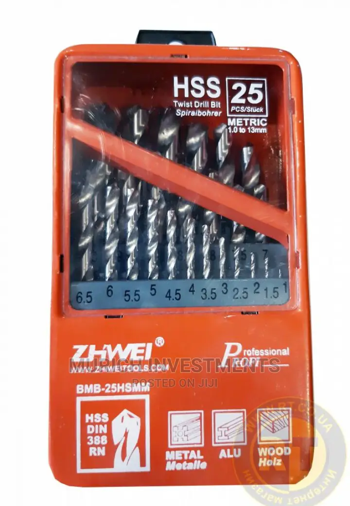25pcs HSS Drill Bit Set ( 1.0mm-13.0mm )