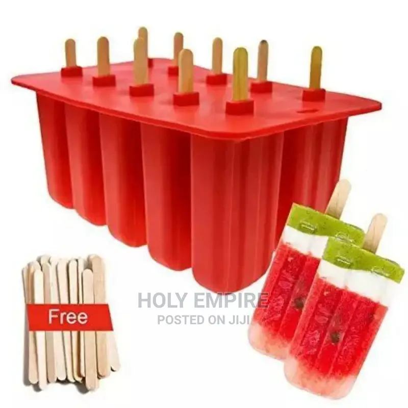 10 Hole Silicone Ice Cream Mold