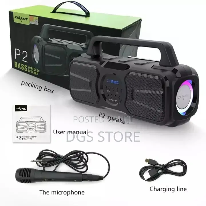 Zealot P2 40w Bass Wireless Speaker