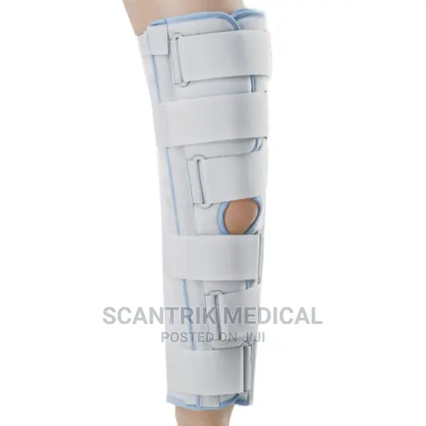 Knee Brace Immobilizes Leg