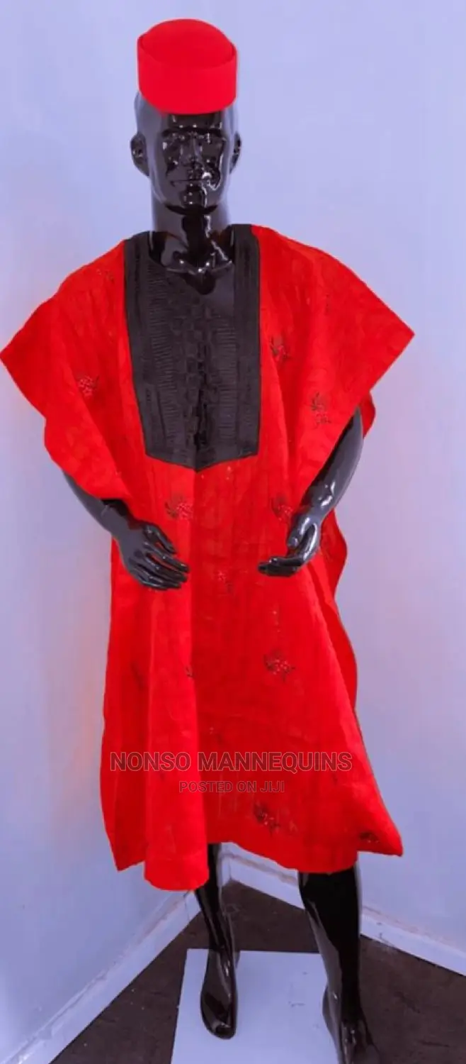 Black Glossy Fibre Huge Male Display Mannequin