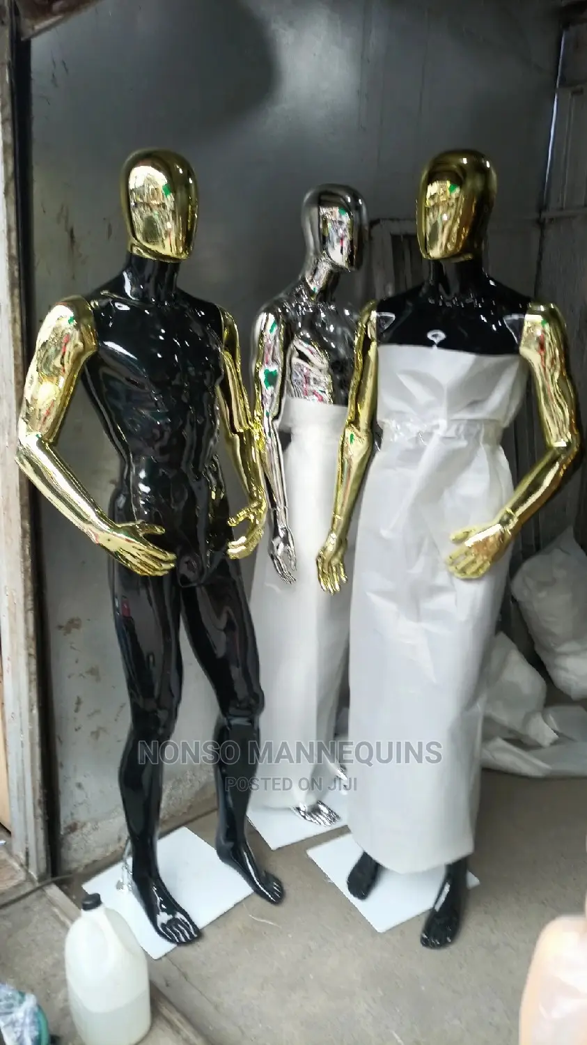 Honey Comb Male Chrome Display Mannequins