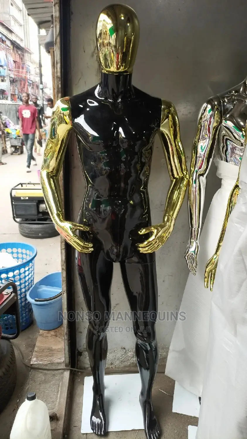 Honey Comb Male Chrome Display Mannequins