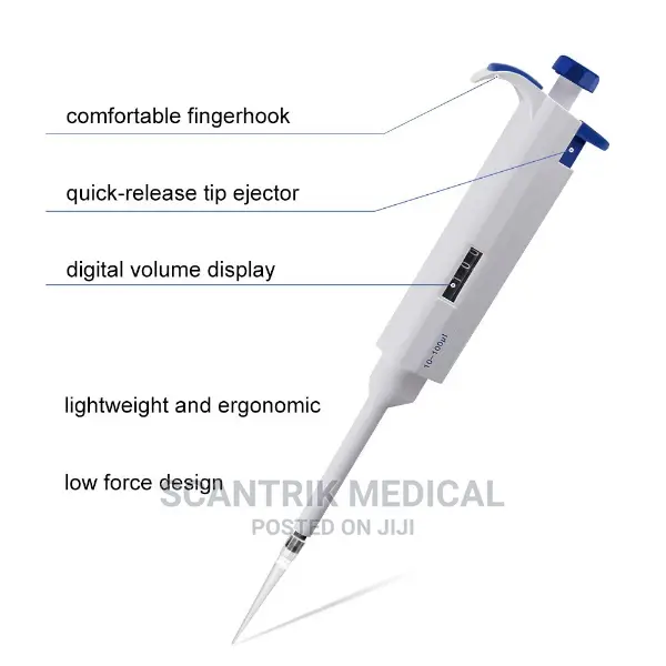 Microlit Lab Micropipette - Single-Channel Adjustable Volume