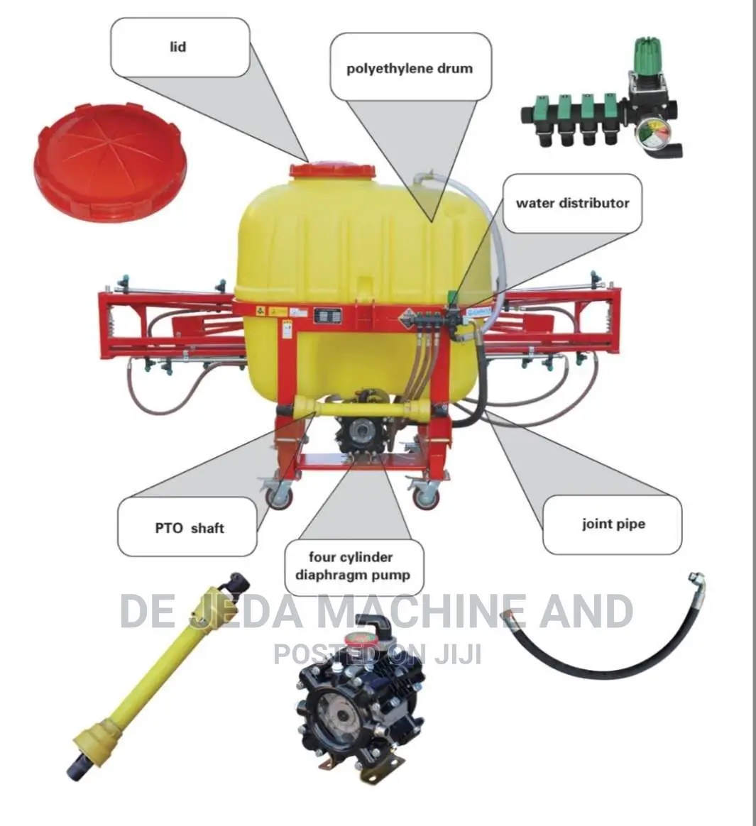 500 Liters Boom Sprayer Tractor Mounted