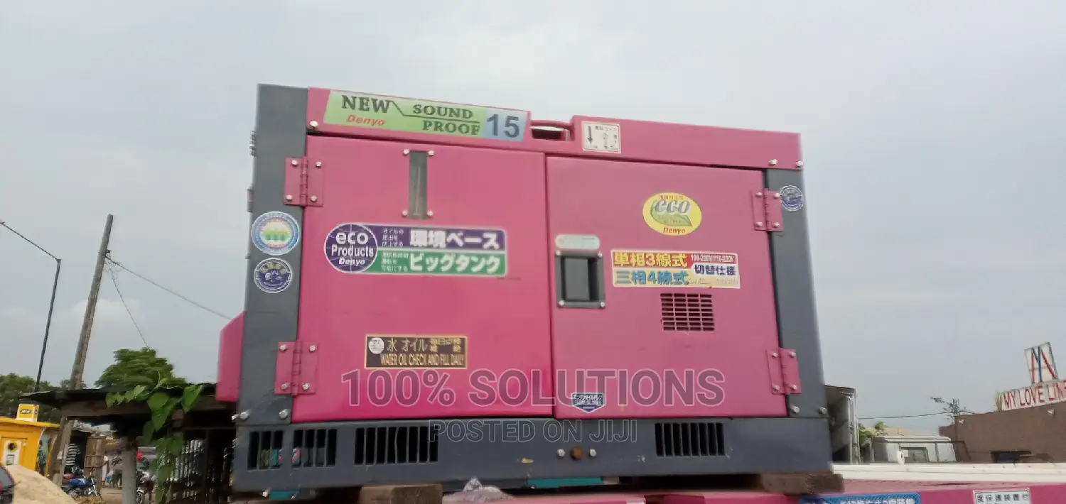 Foreign Denyo 15kva Sound Proof Generator for Sale