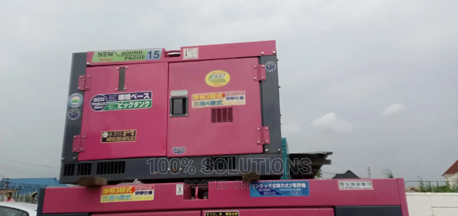 Foreign Denyo 15kva Sound Proof Generator for Sale