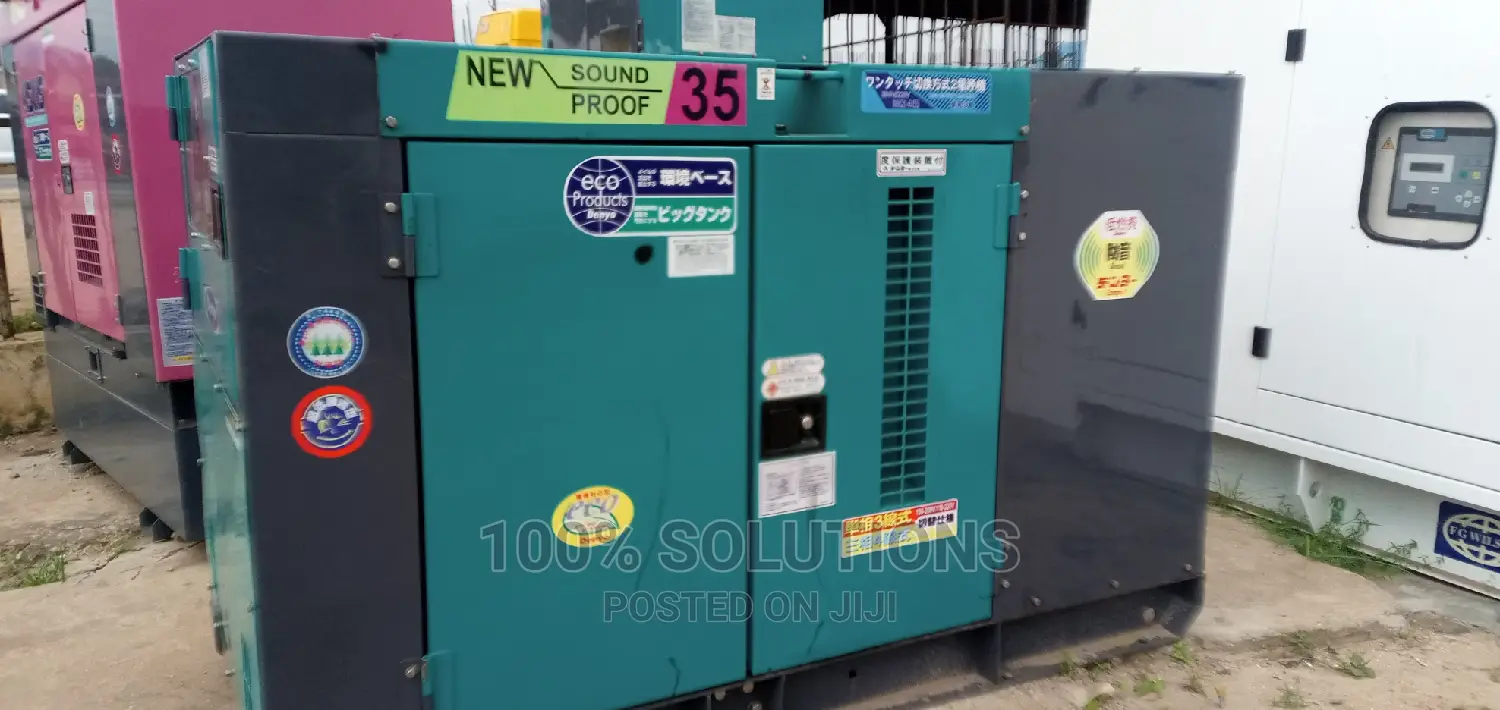 Foreign Denyo 35kva Sound Proof Generator for Sale