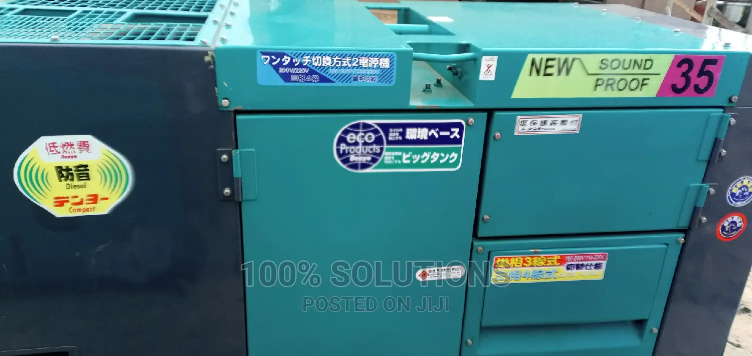 Foreign Denyo 35kva Sound Proof Generator for Sale
