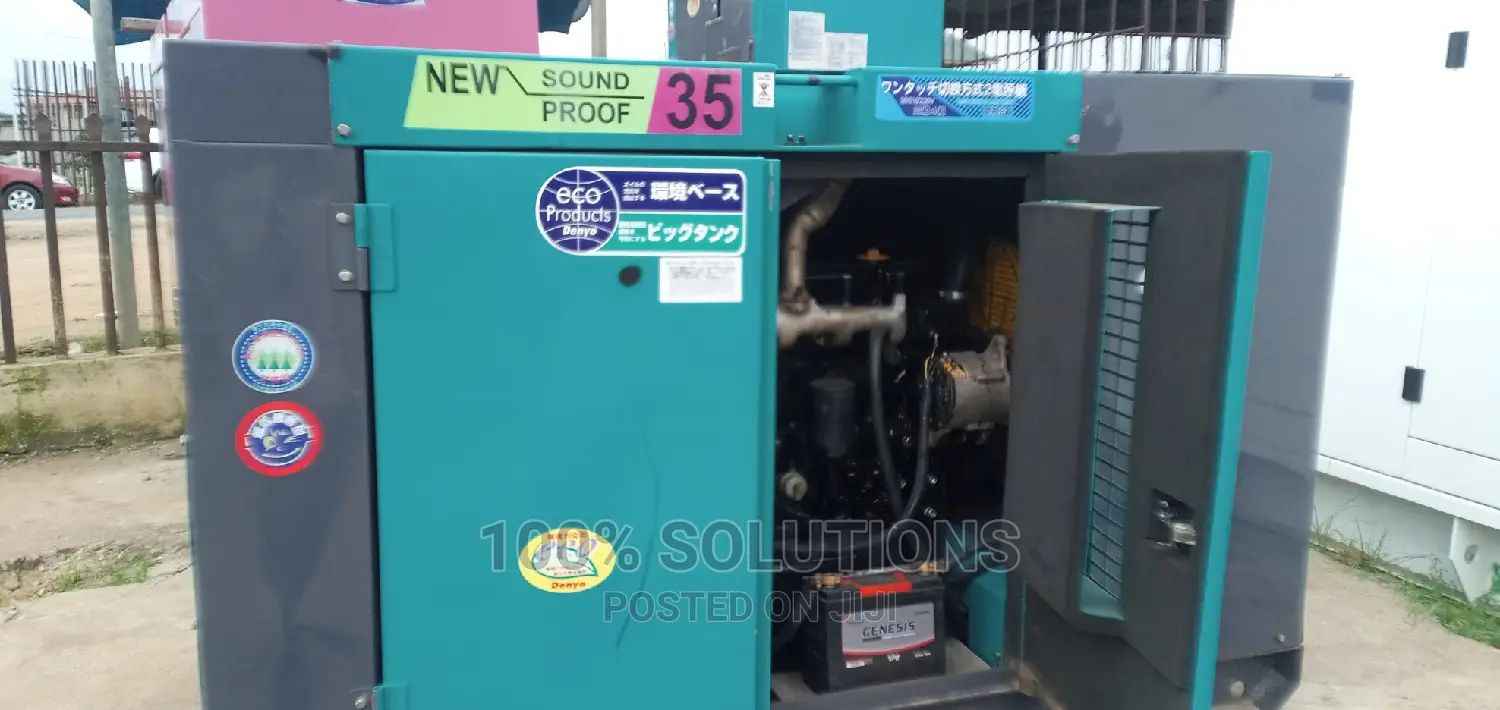 Foreign Denyo 35kva Sound Proof Generator for Sale