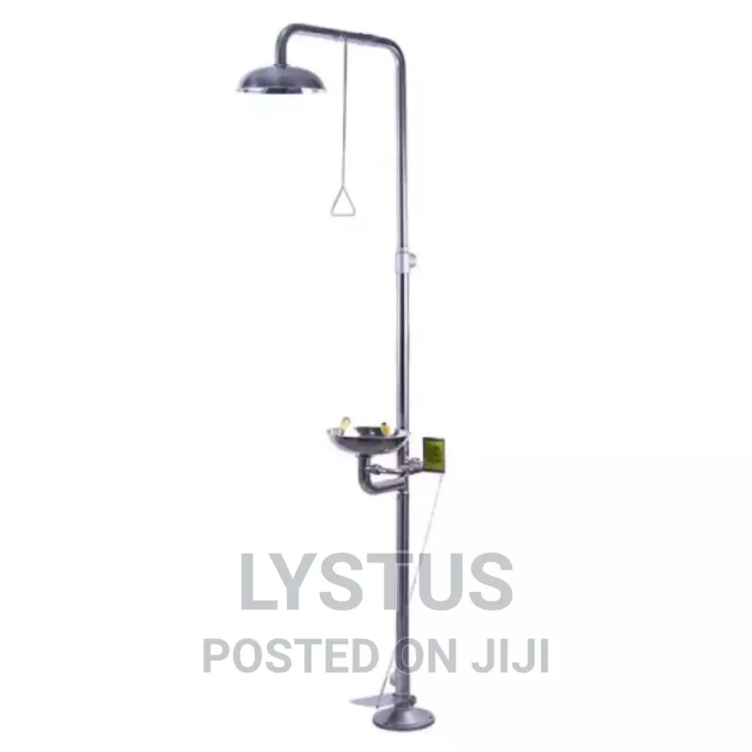 New 304 Stainless Steel Combination Emergency Eye Wash Statn