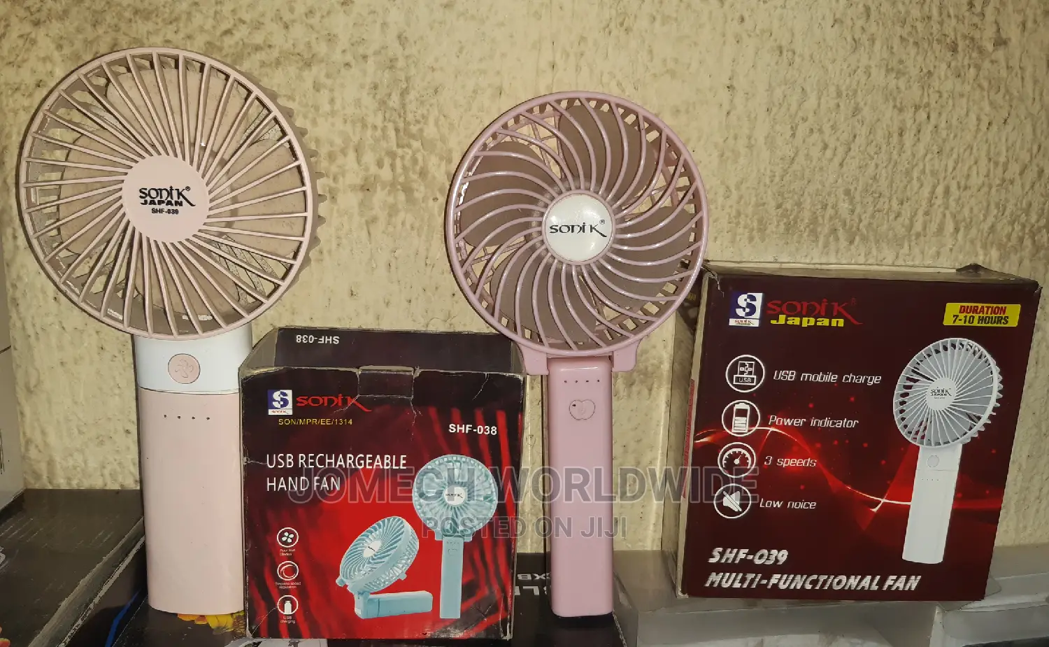 Sonik Handy Rechargeable Fan