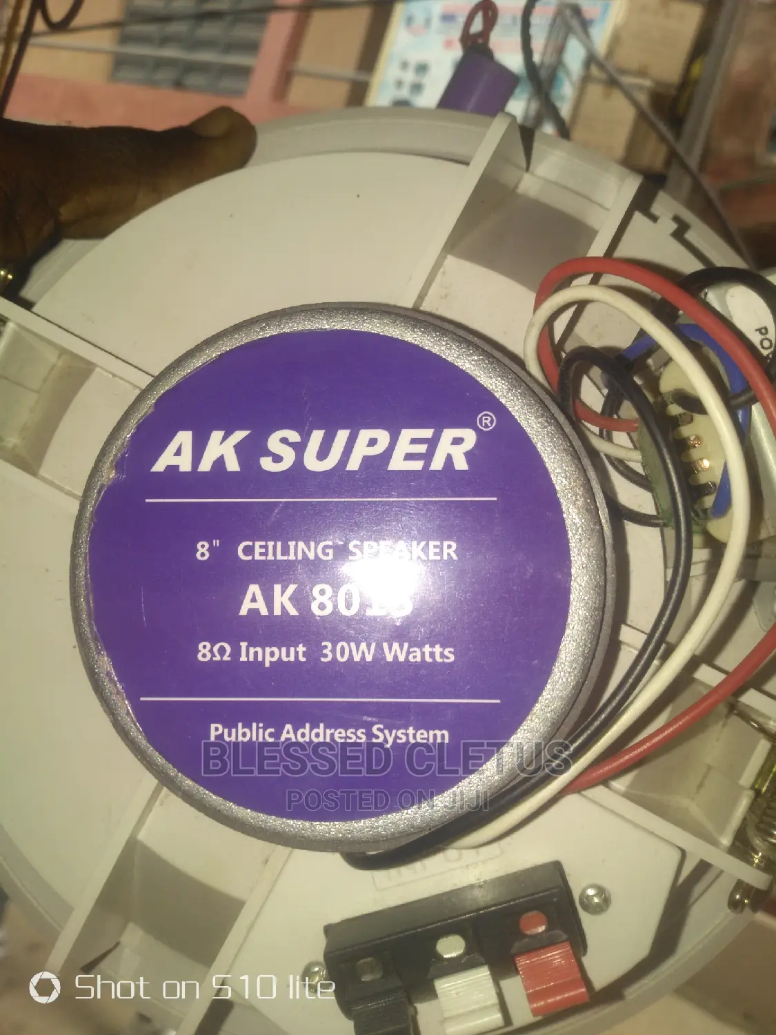 8" A.K Super Ceiling Speaker 30w Powerful Sound Making
