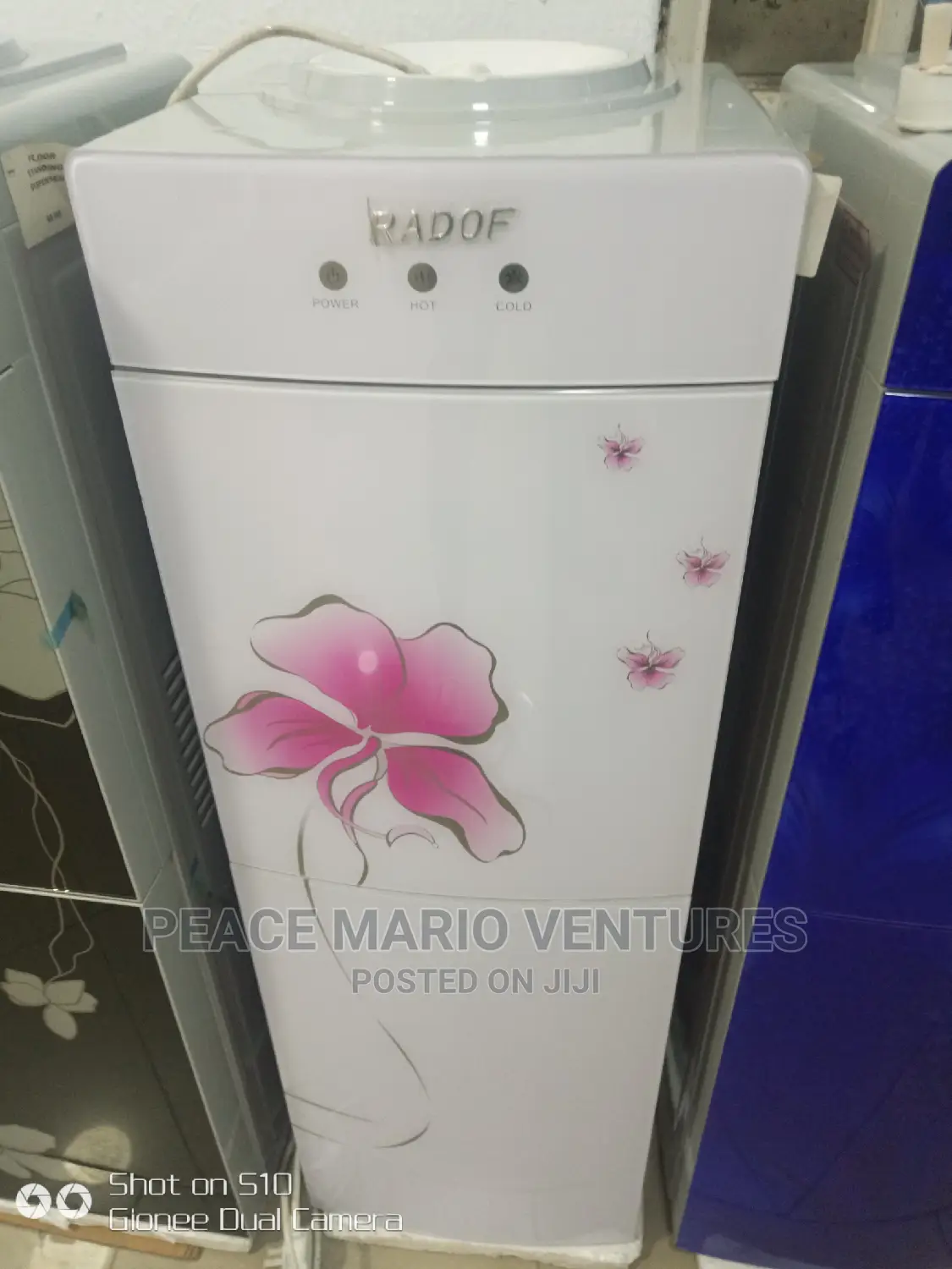 Original Radof Water Dispenser With Fridge/ Curved Glass