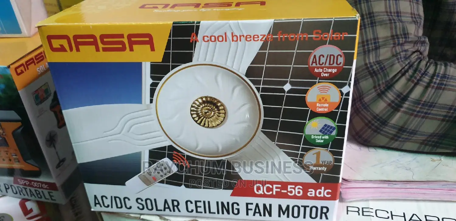 Qasa Solar DC and AC Ceiling 56 With Remote Control