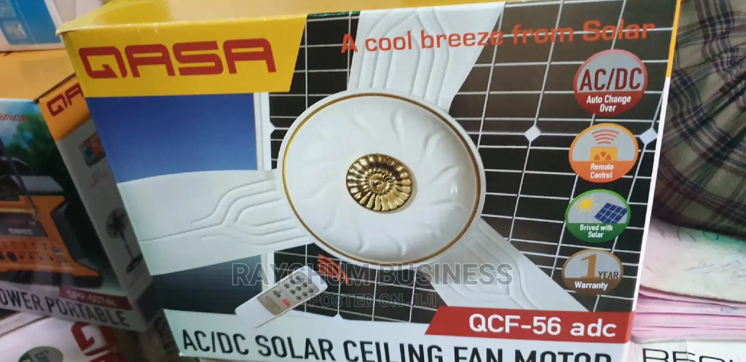 Qasa Solar DC and AC Ceiling 56 With Remote Control