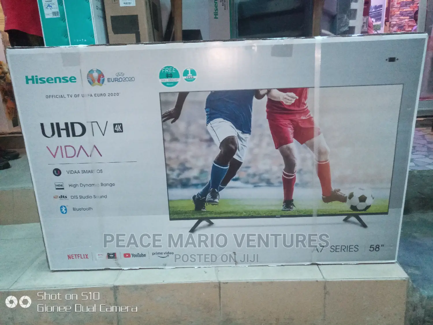 Original Hisense Uhd Tv 4k, 58" Televison