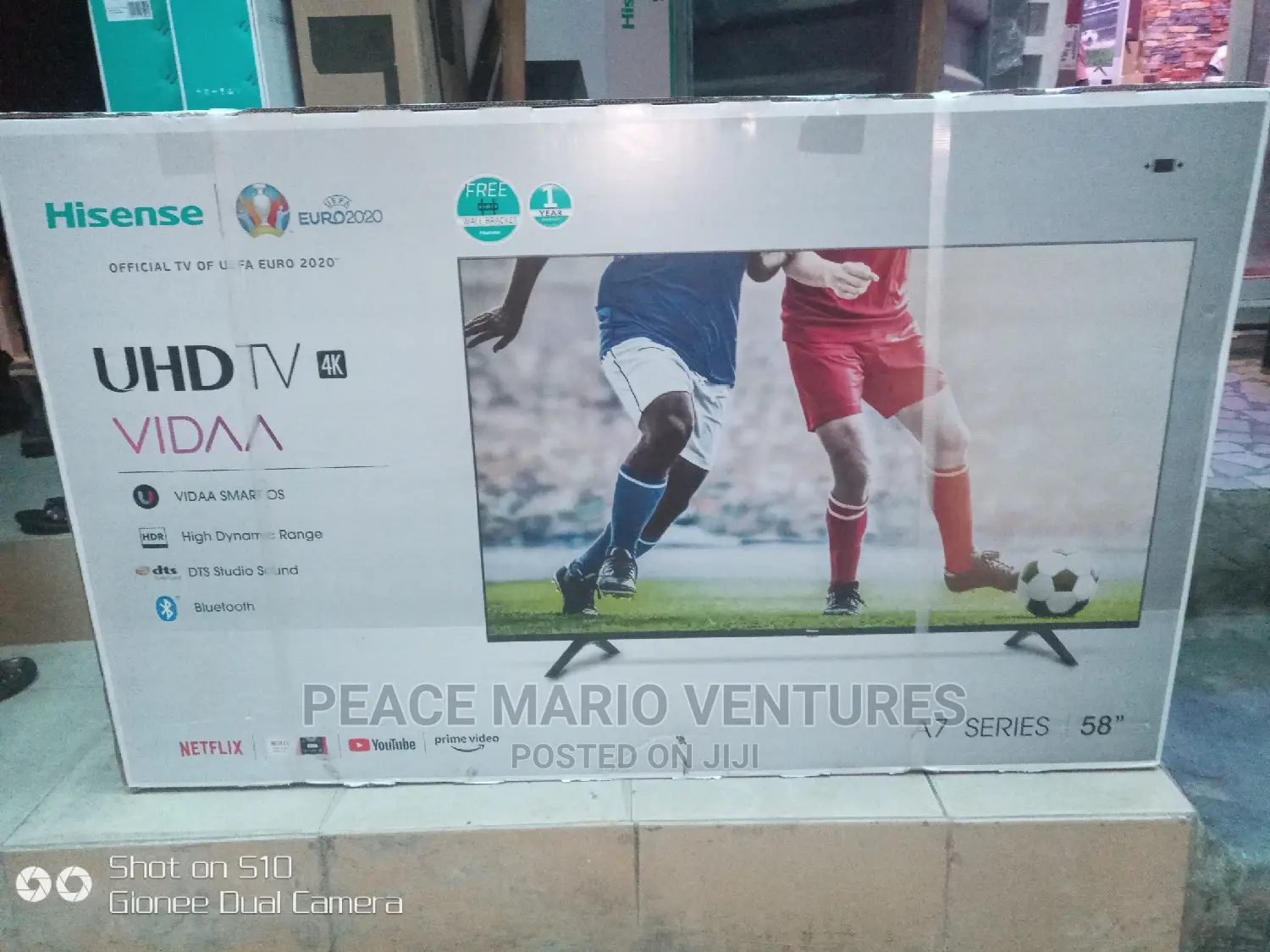 Original Hisense Uhd Tv 4k, 58" Televison