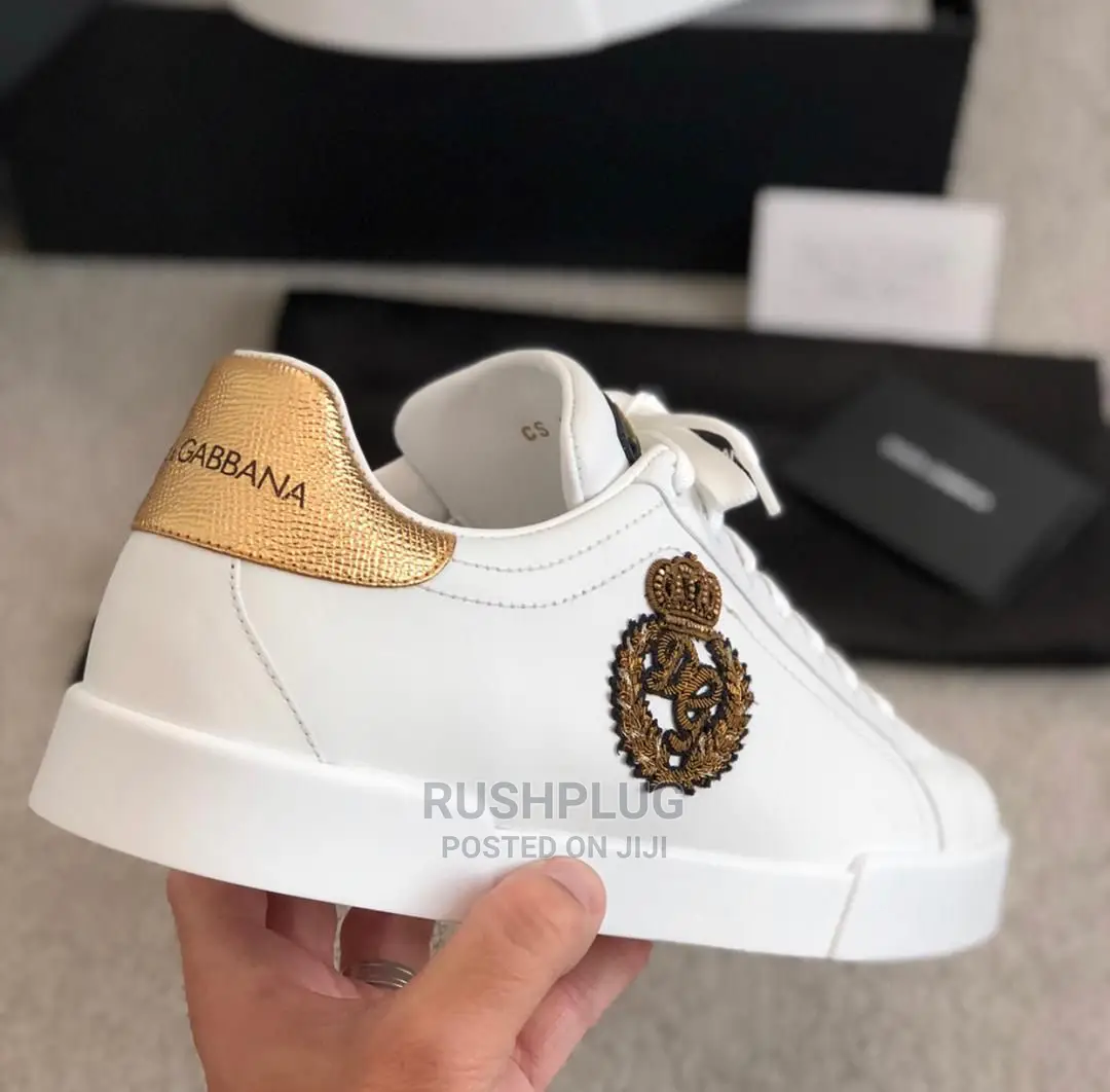 Dolce Gabbana “White Patch Portofino” Sneakers
