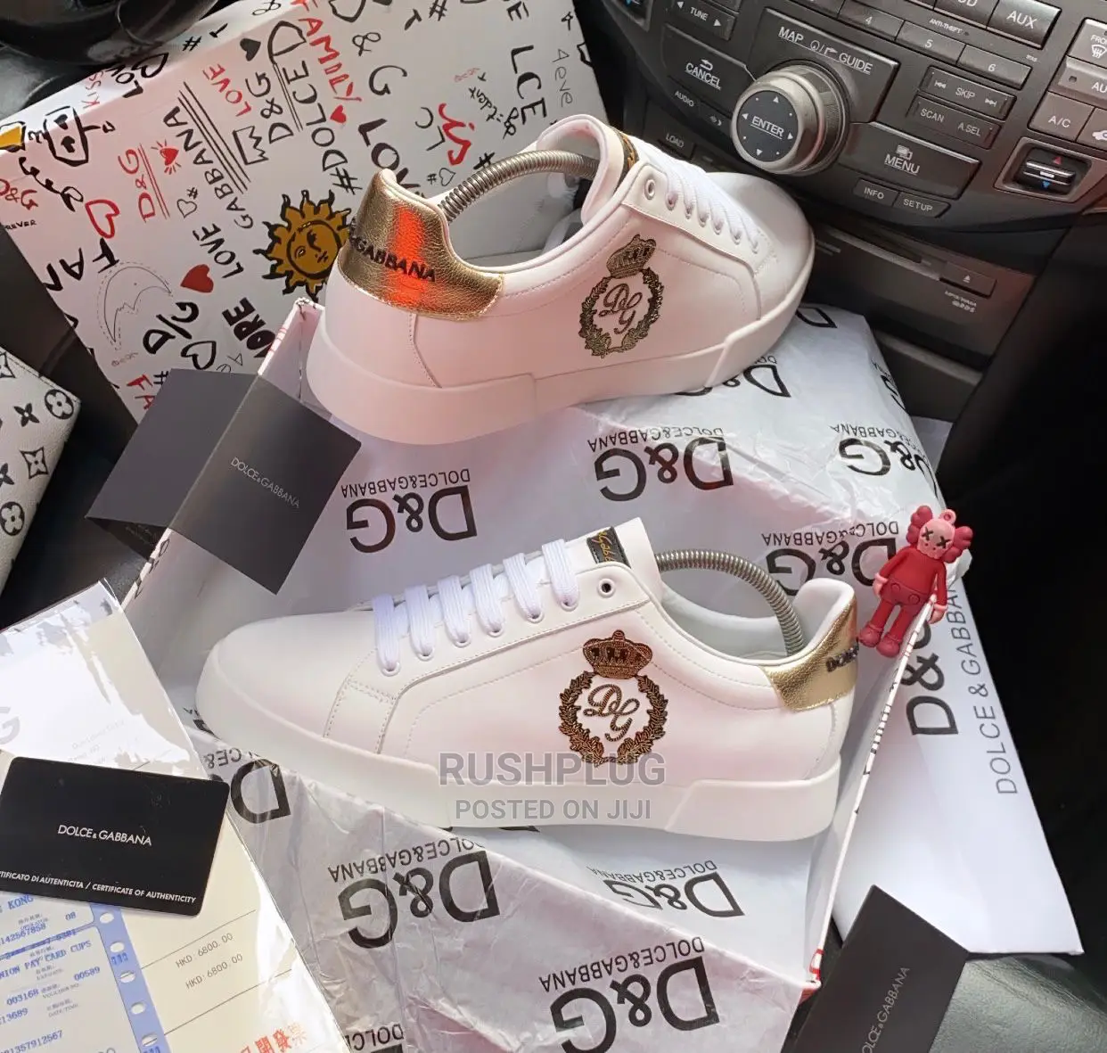 Dolce Gabbana “White Patch Portofino” Sneakers