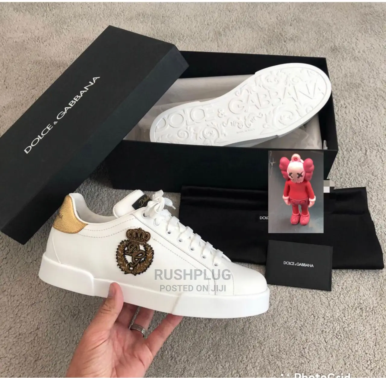 Dolce Gabbana “White Patch Portofino” Sneakers