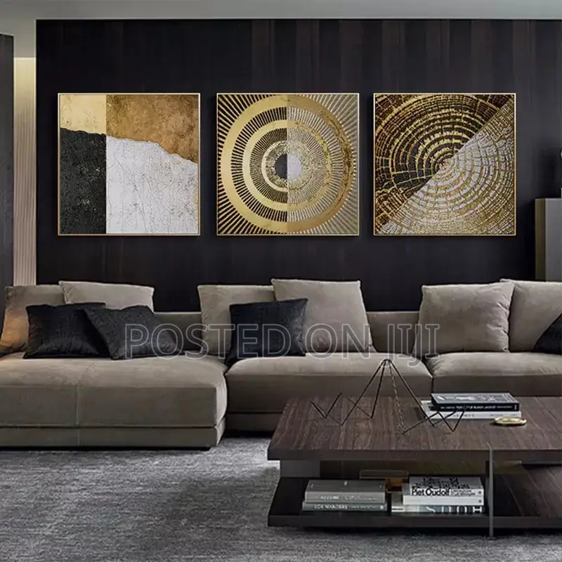 Abstract Gold Foilsymmetry