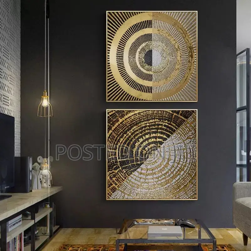 Abstract Gold Foilsymmetry