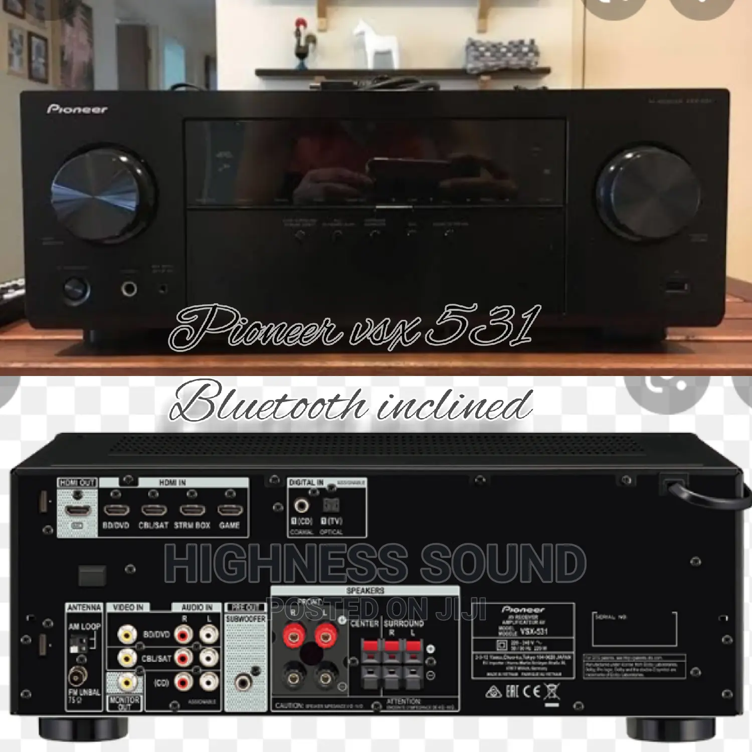 Pioneer VSX 531
Bluetooth Inclined