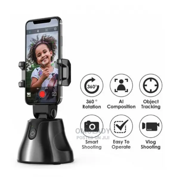 Smart Personal Camera Track Robot-Cameraman - Black