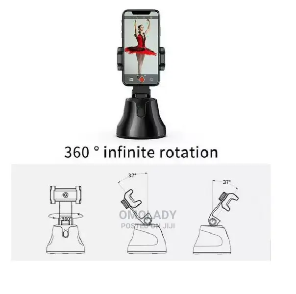 Smart Personal Camera Track Robot-Cameraman - Black