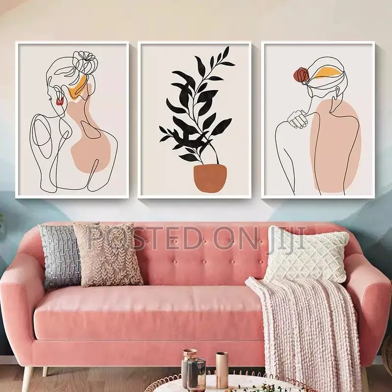 Abstract Single Girl Face Art