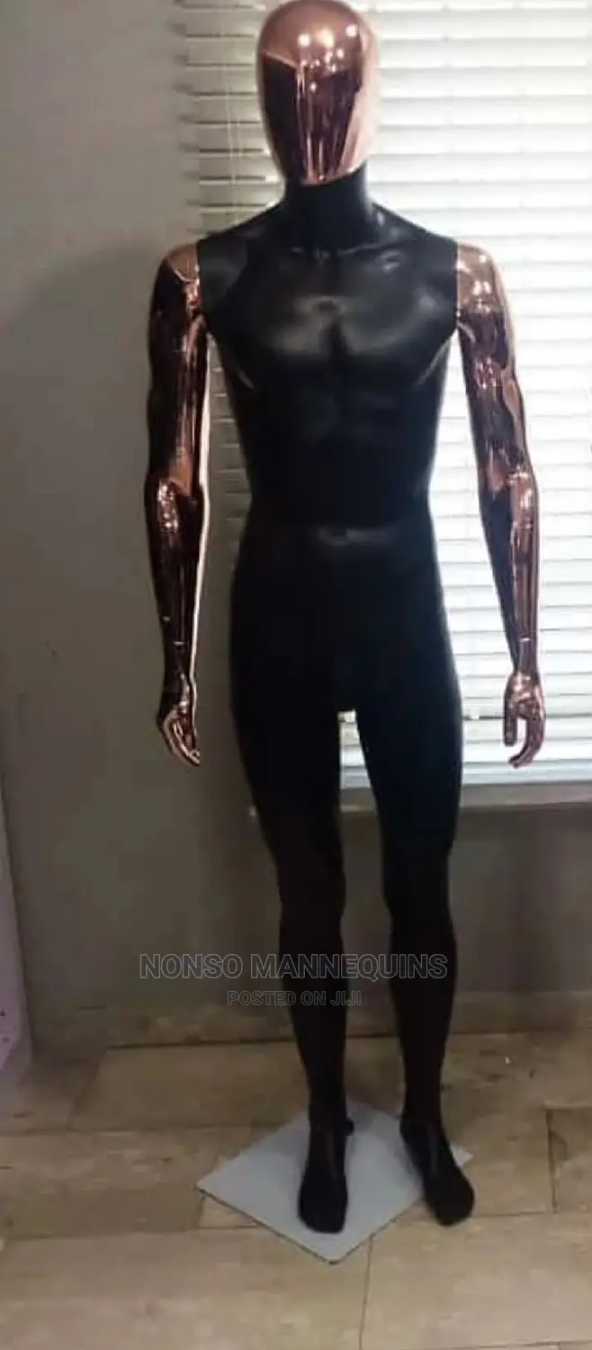 Bronze Black Male Full Body Mannequin Display
