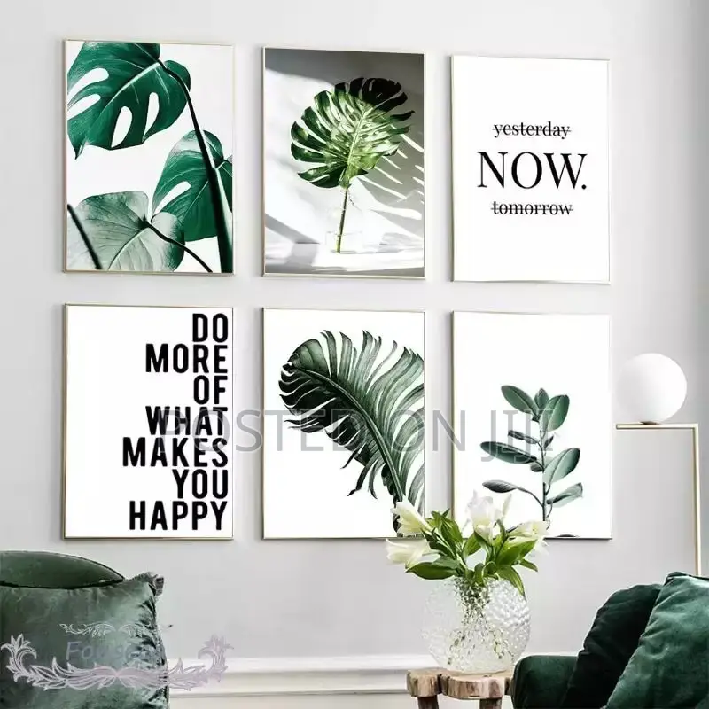 Quotes and Pineapple Green Leaves