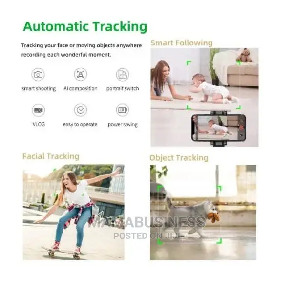 360° Robot Cameramen Auto Tracking Camera - White