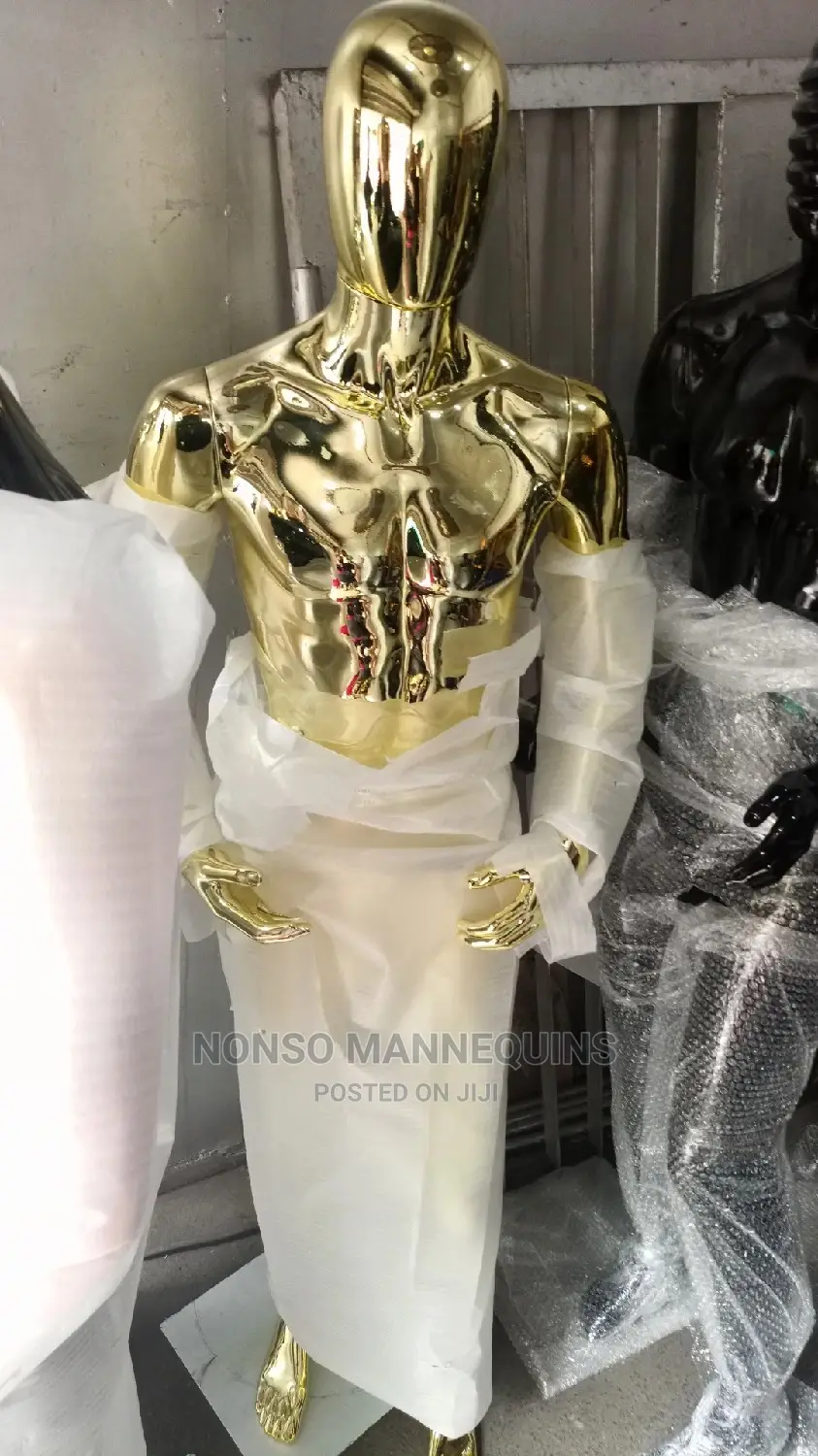 Male Gold Complete Body Display Fashion Mannequin