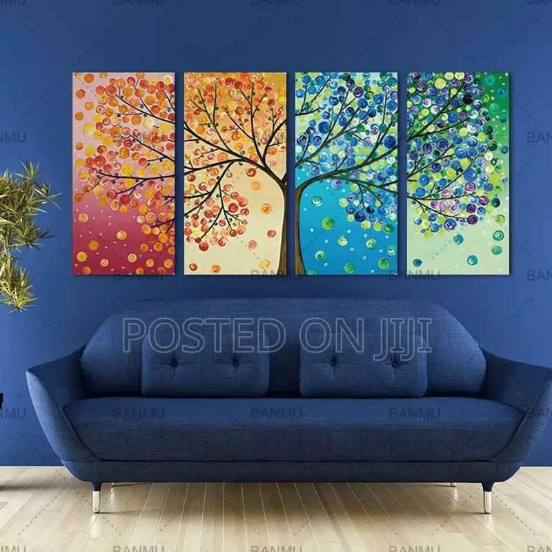 4 Season Lucky Life Tree Canvas