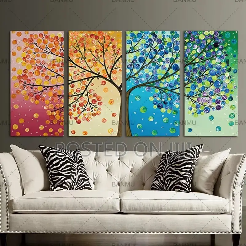 4 Season Lucky Life Tree Canvas