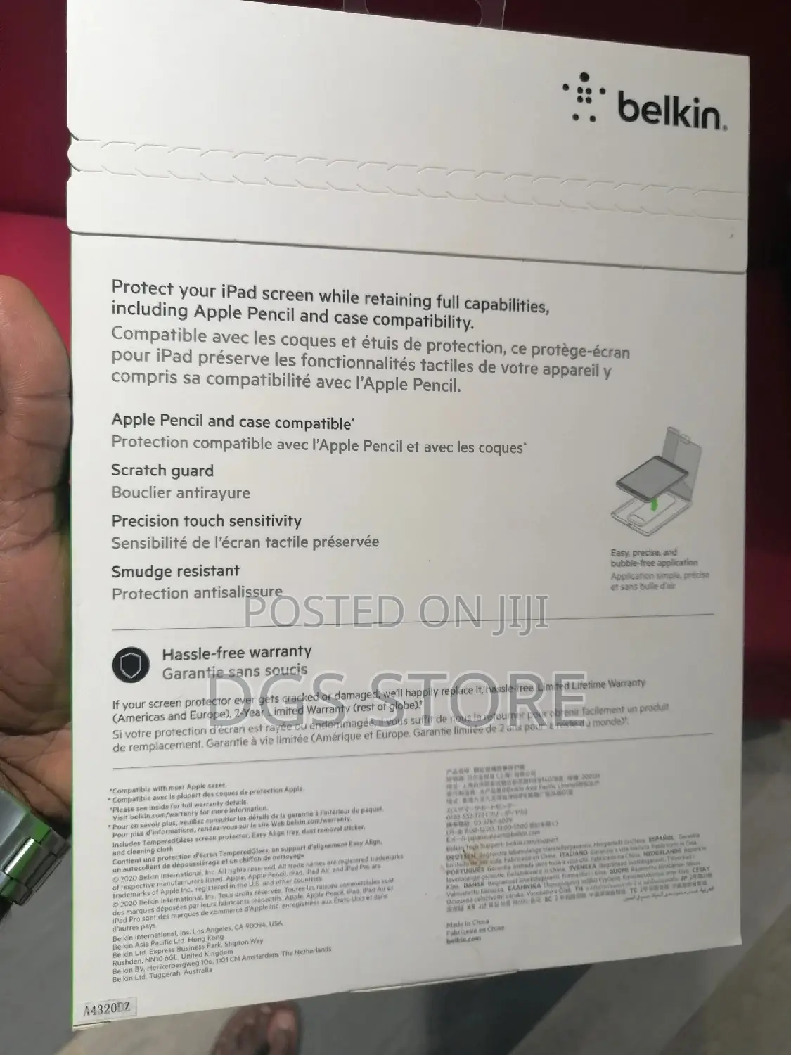 Belkin Screen Protector iPad 8th, 7,Air 3,Pro 10.5"