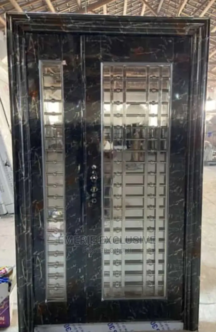4ft: Stainless Marble Glass Entrance Door